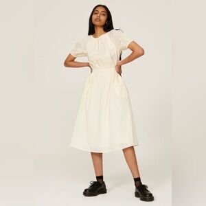 Pamela Love x RTR | Cream Embroidered Midi Dress size M